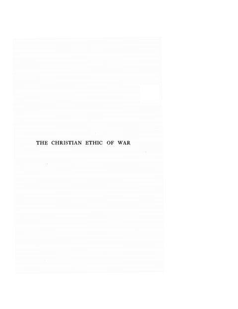 Cover image for book The Christian Ethic of War