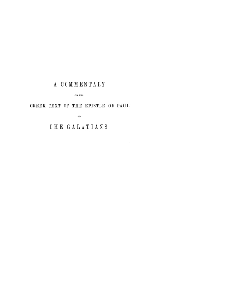 Cover image for book A Commentary on the Greek Text of the Epistle of Paul to the Galatians