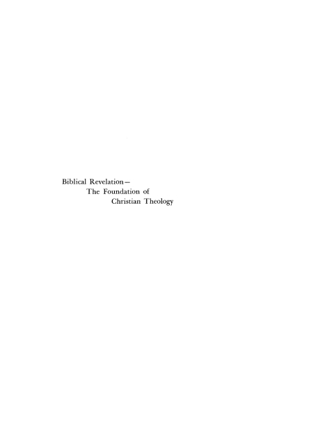Cover image for book Biblical Revelation
