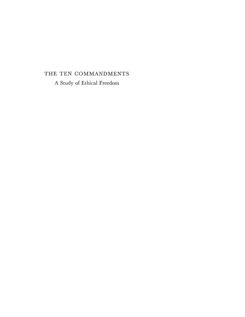 Cover image for book The Ten Commandments