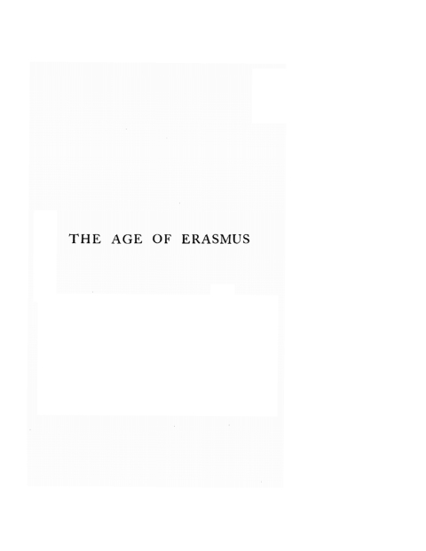 Cover image for book The Age of Erasmus