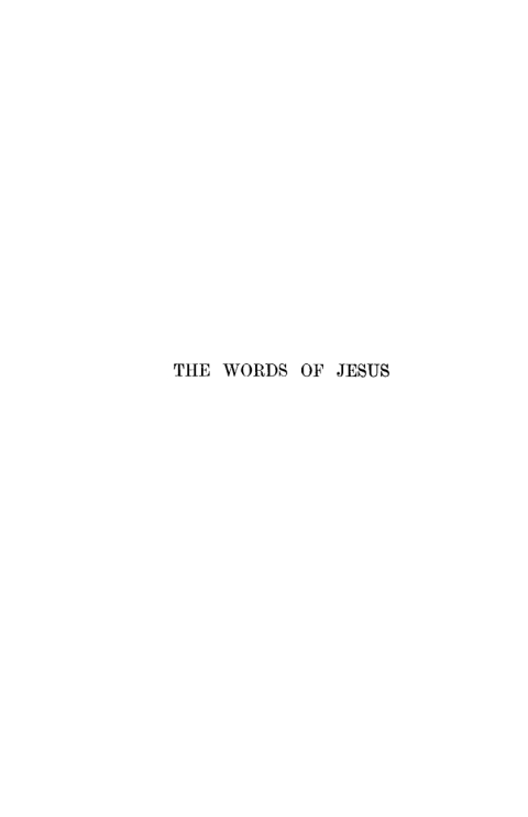Cover image for book The Words of Jesus