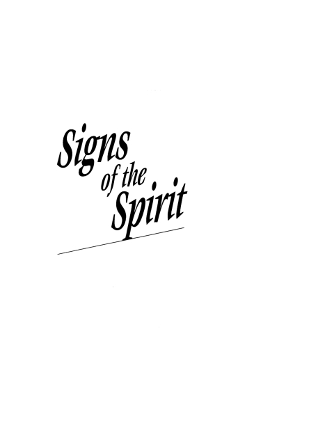 Cover image for book Signs of the Spirit