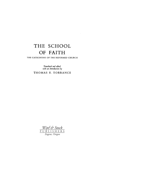 Cover image for book The School of Faith
