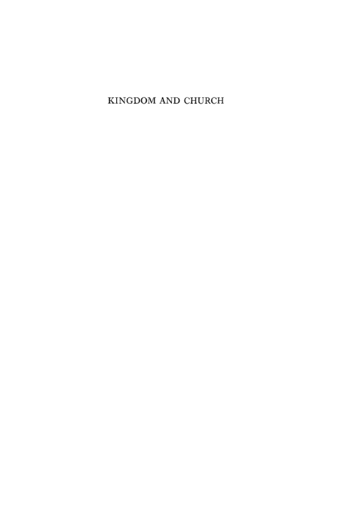 Cover image for book Kingdom and Church