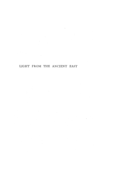 Cover image for book Light from the Ancient East