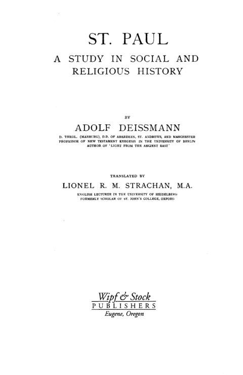Cover image for book St. Paul