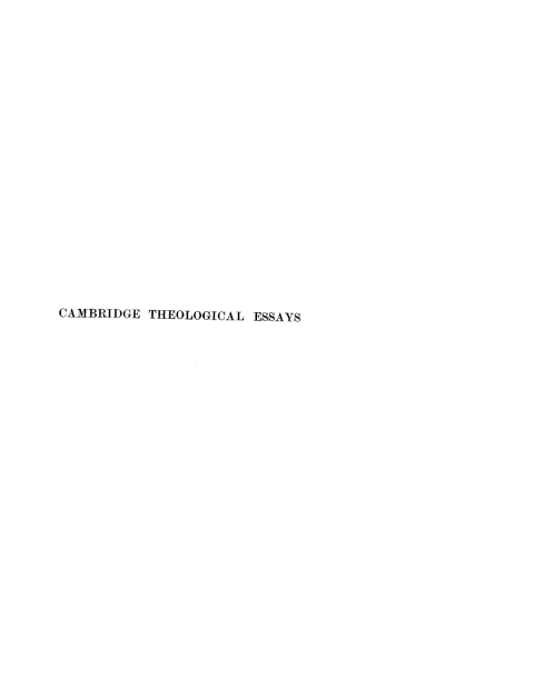Cover image for book Essays on Some Theological Questions of the Day