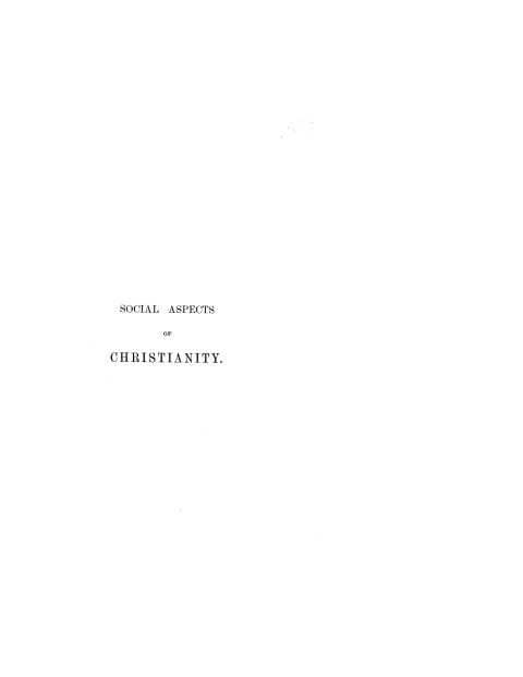 Cover image for book Social Aspects of Christianity