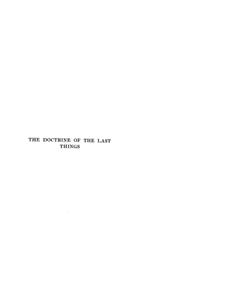 Cover image for book The Doctrine of the Last Things