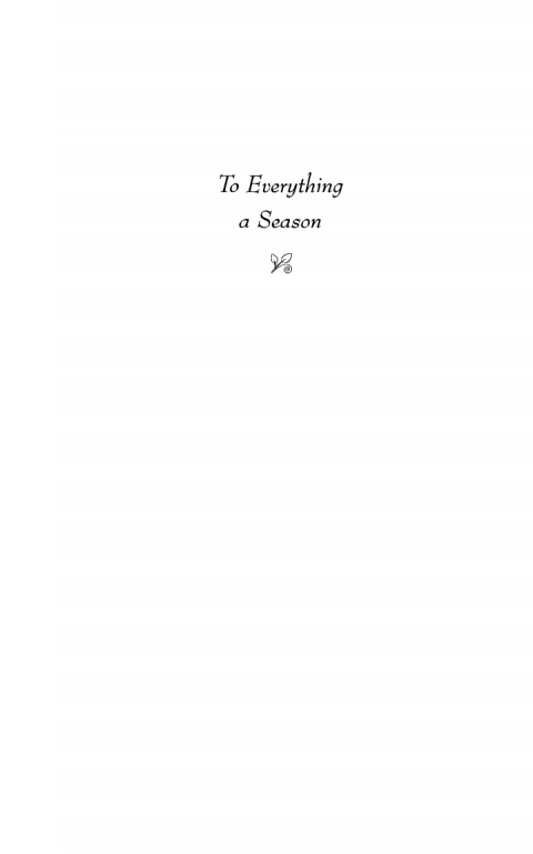Cover image for book To Everything a Season