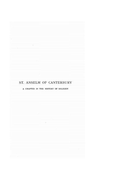Cover image for book St. Anselm of Canterbury