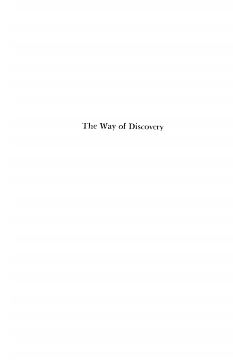 Cover image for book The Way of Discovery