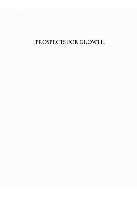 Cover image for book Prospects for Growth