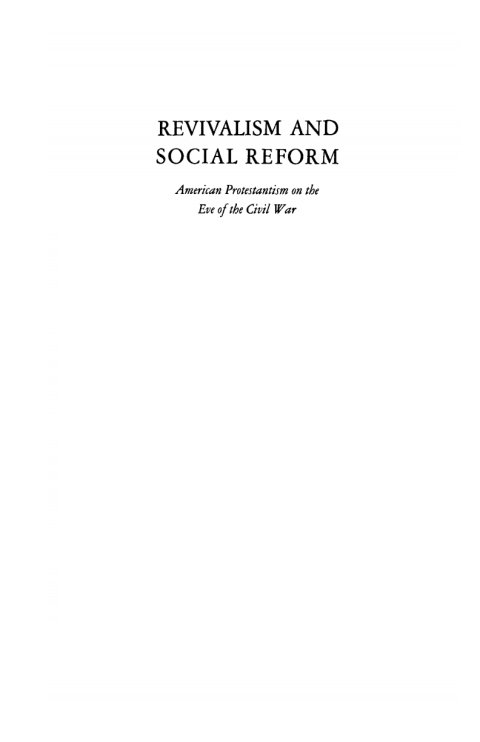 Cover image for book Revivalism and Social Reform