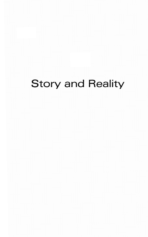 Cover image for book Story and Reality