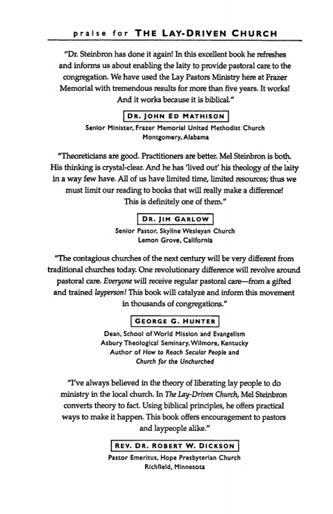Cover image for book The Lay-Driven Church