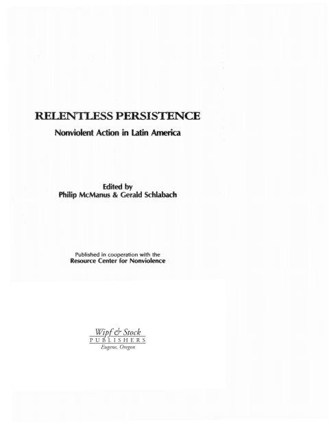 Cover image for book Relentless Persistence