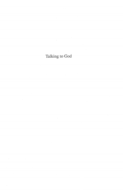 Cover image for book Talking to God
