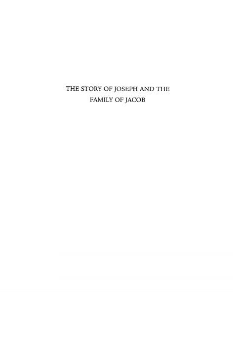 Cover image for book The Story of Joseph and the Family of Jacob