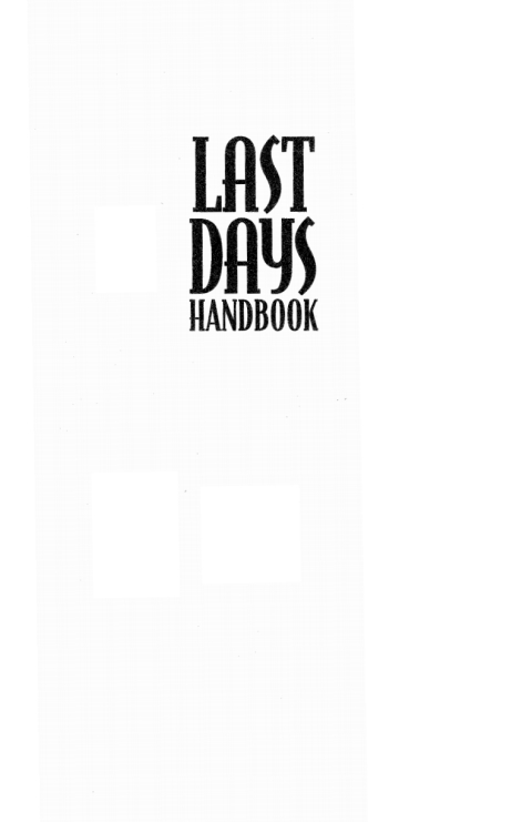 Cover image for book Last Days Handbook