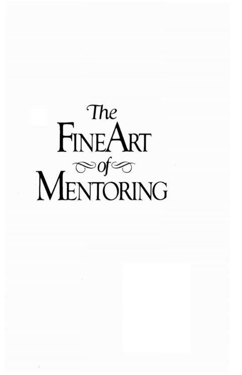 Cover image for book The Fine Art of Mentoring
