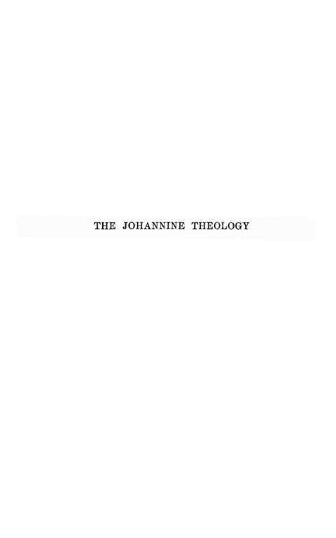 Cover image for book The Johannine Theology