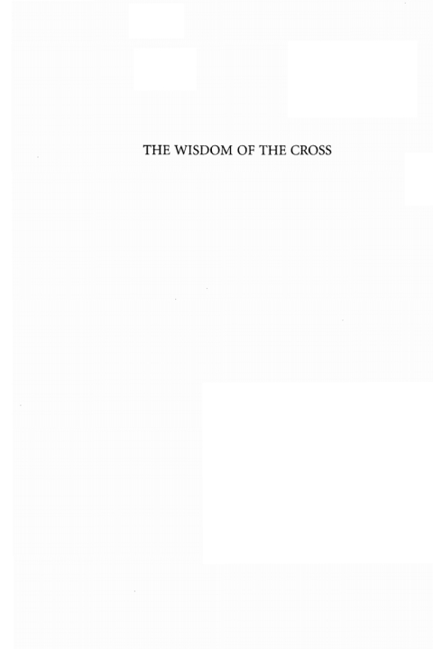Cover image for book The Wisdom of the Cross