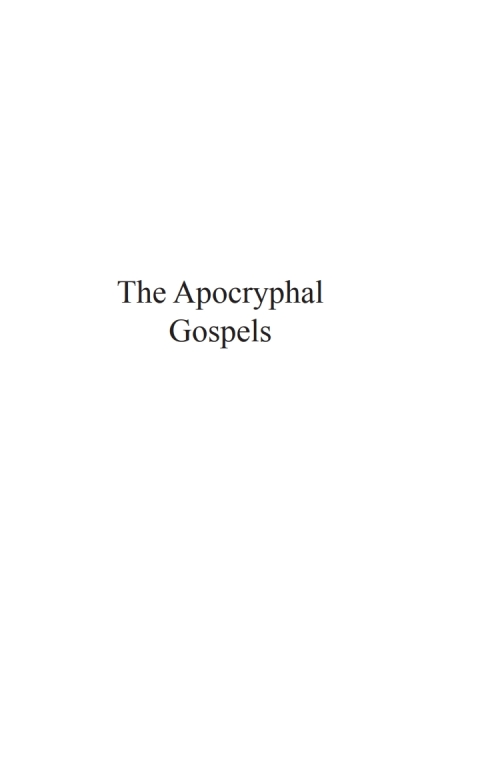 Cover image for book The Apocryphal Gospels