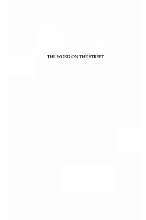Cover image for book The Word on the Street