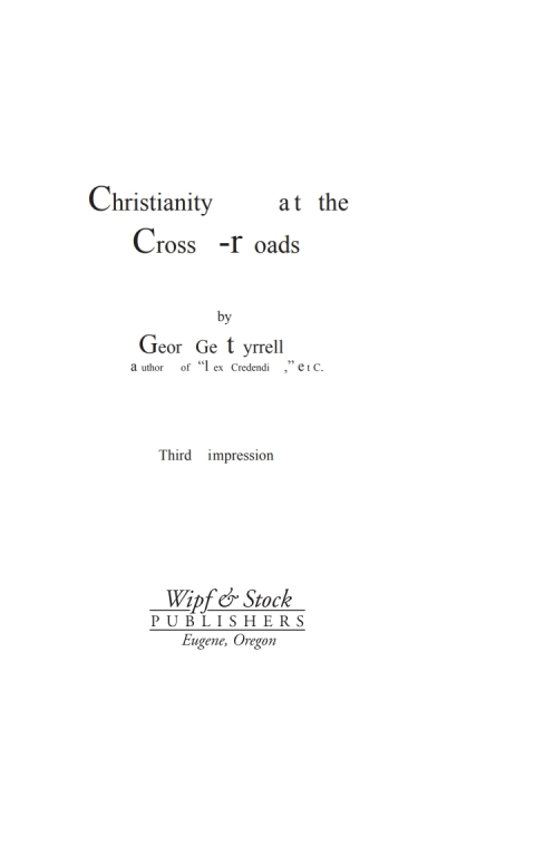 Cover image for book Christianity at the Cross-Roads