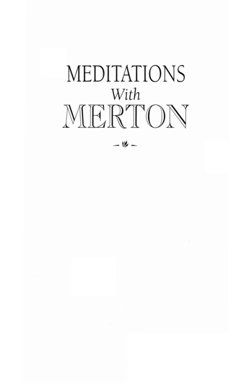 Cover image for book Meditations With Merton