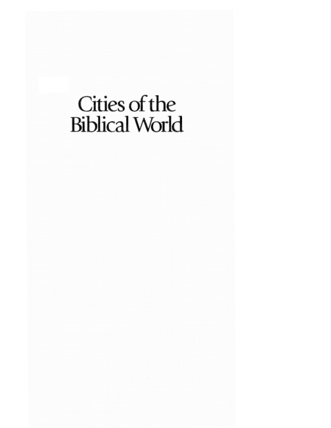 Cover image for book Cities of the Biblical World