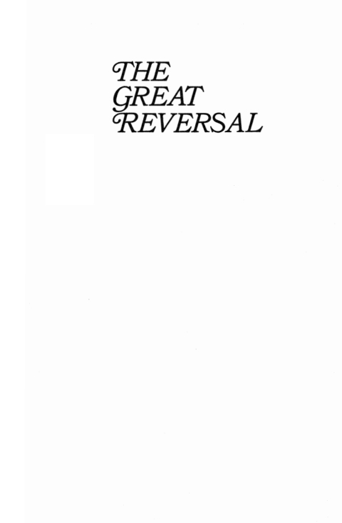 Cover image for book The Great Reversal