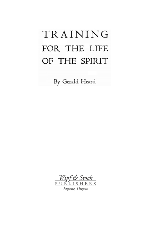 Cover image for book Training for the Life of the Spirit