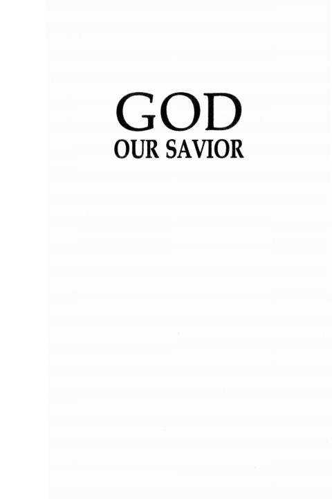 Cover image for book God Our Savior
