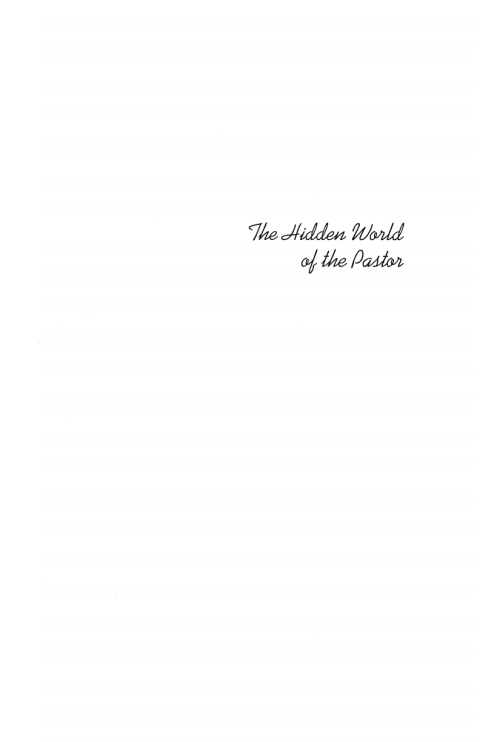 Cover image for book The Hidden World of the Pastor