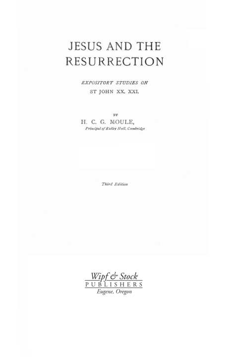 Cover image for book Jesus and the Resurrection