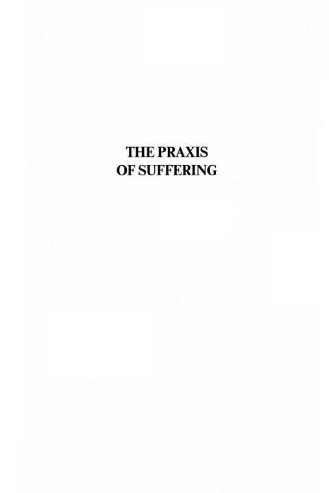 Cover image for book The Praxis of Suffering