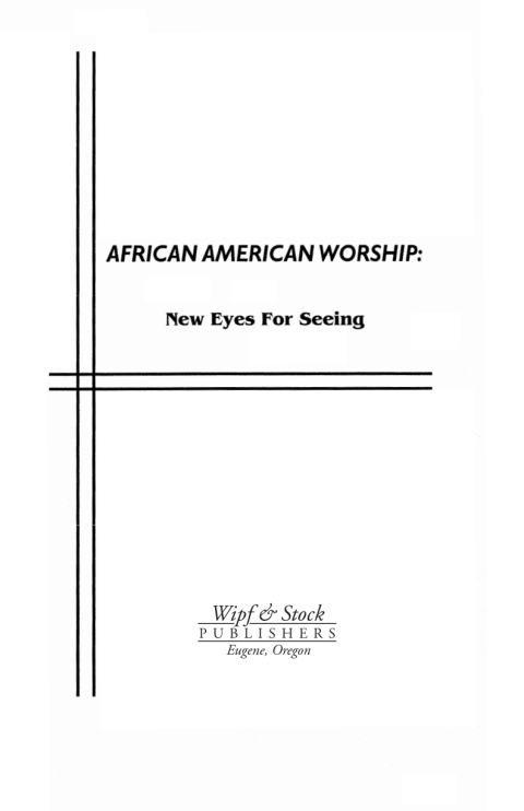Cover image for book African American Worship