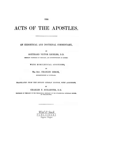 Cover image for book The Acts of the Apostles