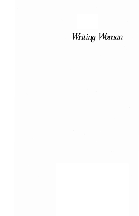 Cover image for book Writing Woman