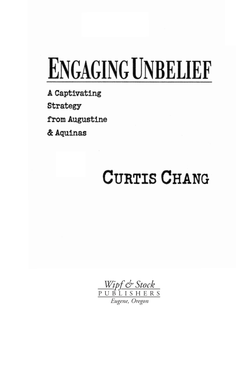 Cover image for book Engaging Unbelief