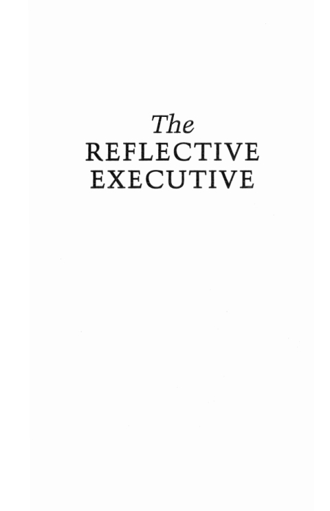 Cover image for book The Reflective Executive