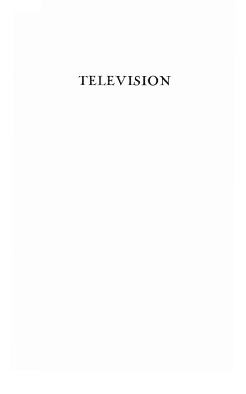 Cover image for book Television