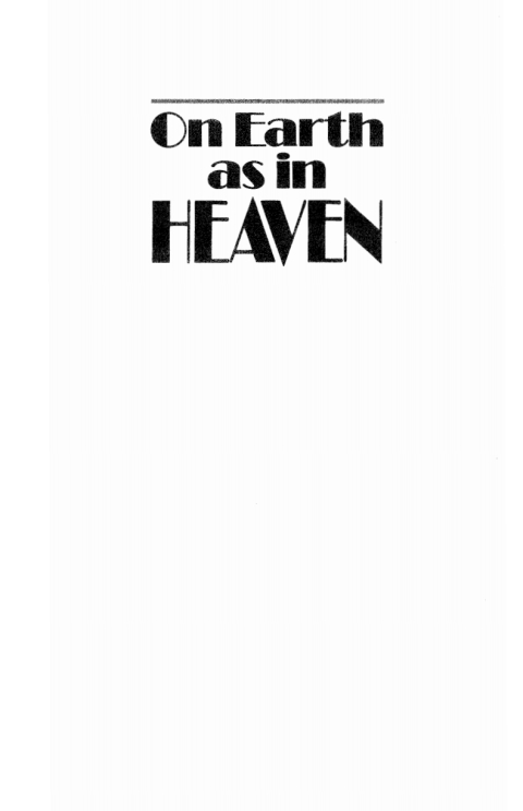 Cover image for book On Earth as in Heaven