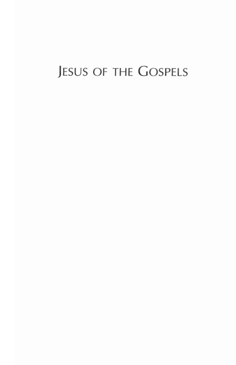 Cover image for book Jesus of the Gospels