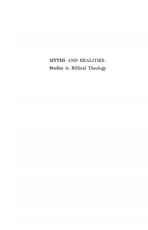 Cover image for book Myths and Realities