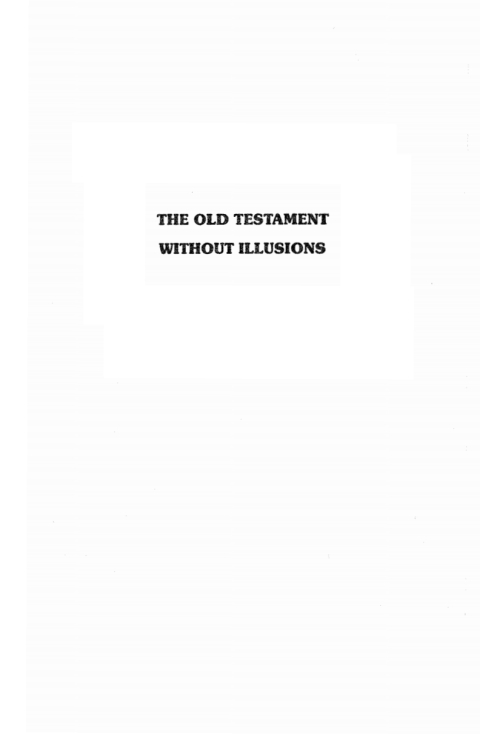 Cover image for book The Old Testament Without Illusions