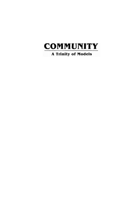 Cover image for book Community